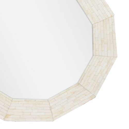 AresRound Wall Mirror, Natural Bone 3 AresRound Wall Mirror, Natural Bone