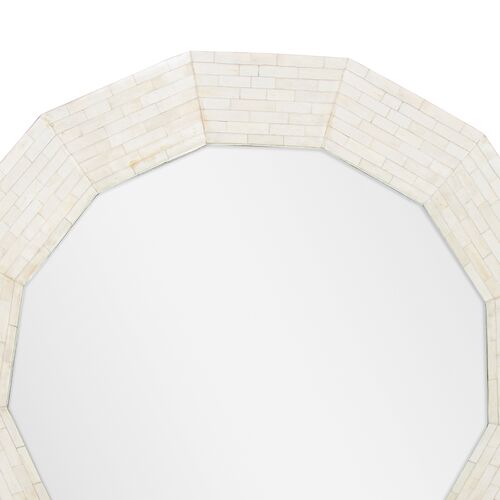 AresRound Wall Mirror, Natural Bone 4 AresRound Wall Mirror, Natural Bone