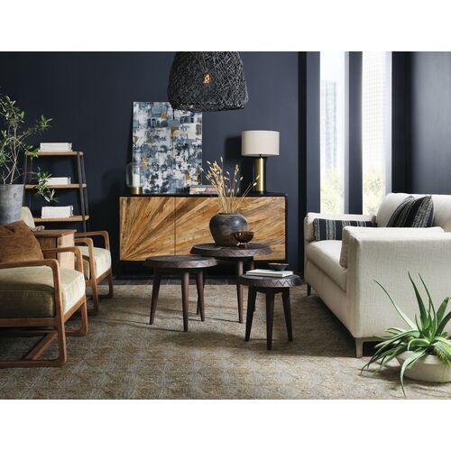 S/3 Commerce & Market Nesting Tables, Brown 5 S/3 Commerce & Market Nesting Tables, Brown