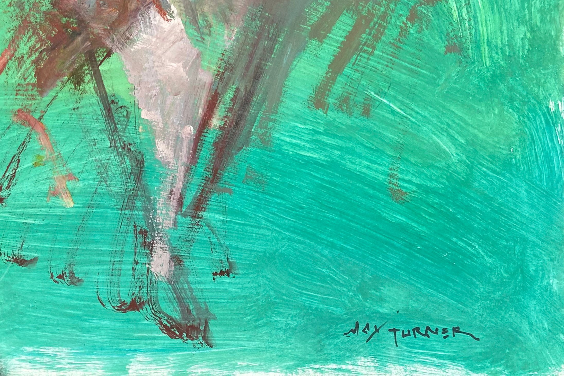 Woman in Teal by Max Turner, 1960s 2 Woman in Teal by Max Turner, 1960s