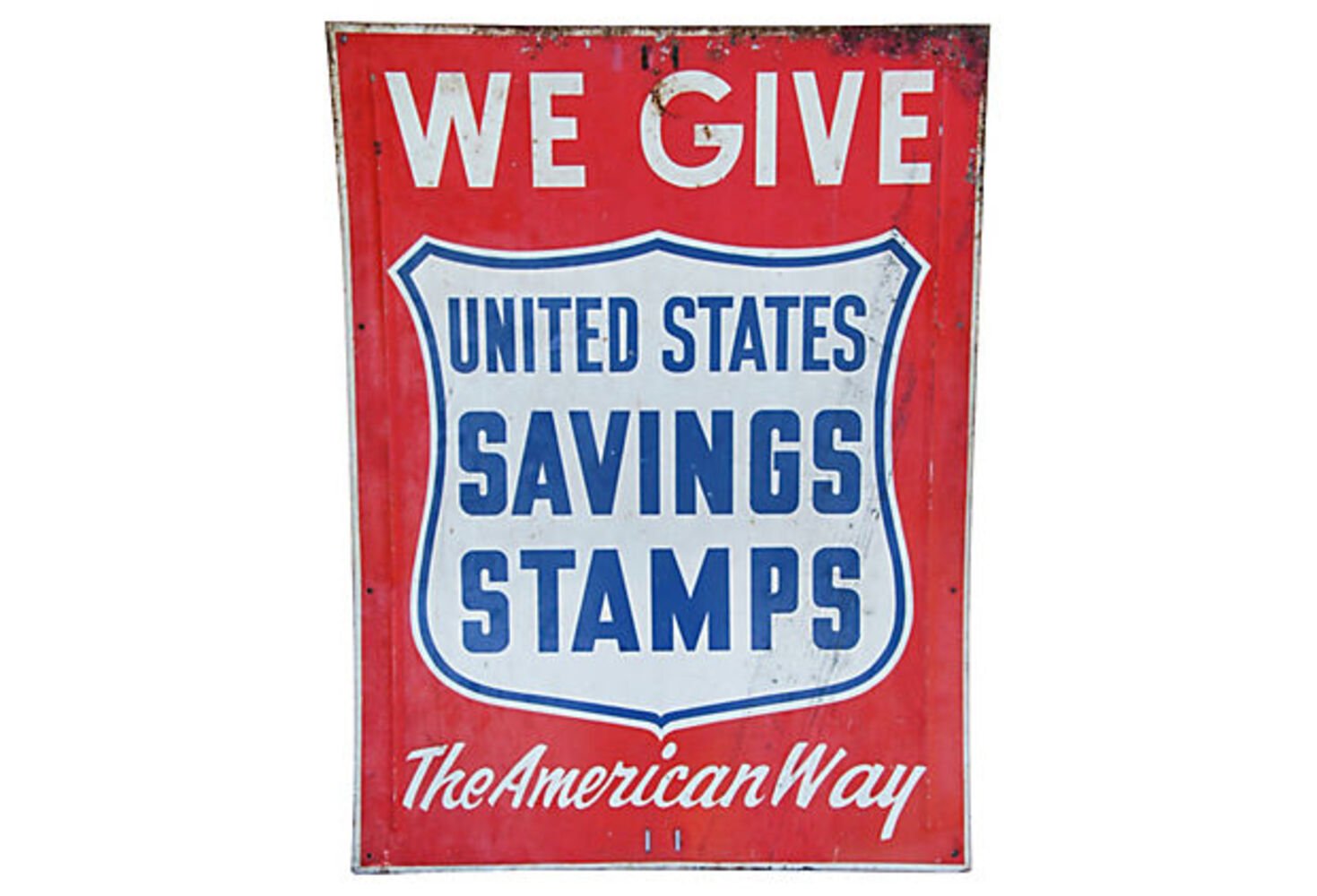 1950s The American Way Metal Sign 2 1950s The American Way Metal Sign