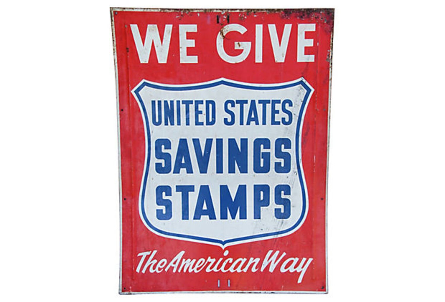 1950s The American Way Metal Sign 4 1950s The American Way Metal Sign