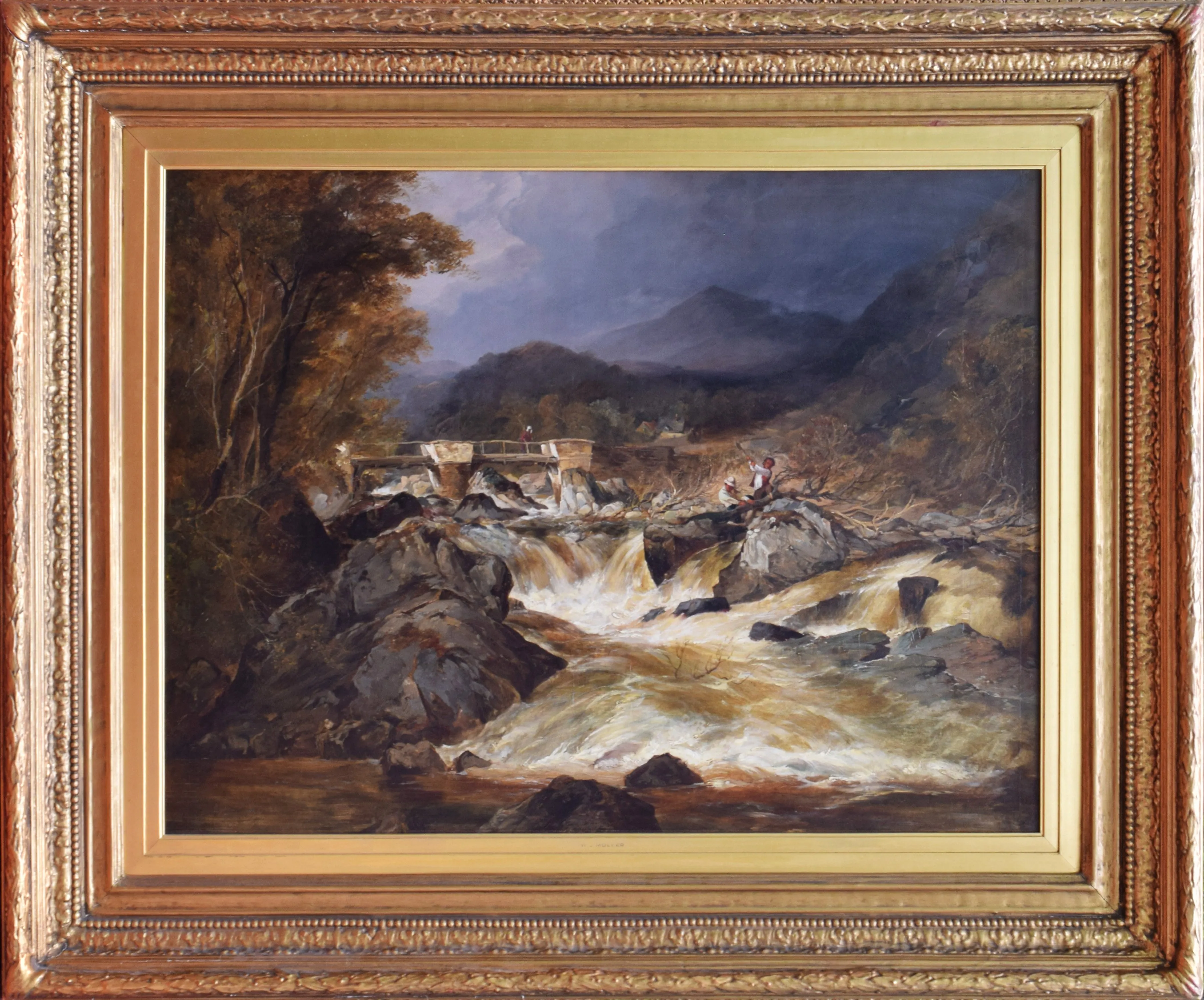 Large Landscape by William Muller 19thC 1 Large Landscape by William Muller 19thC