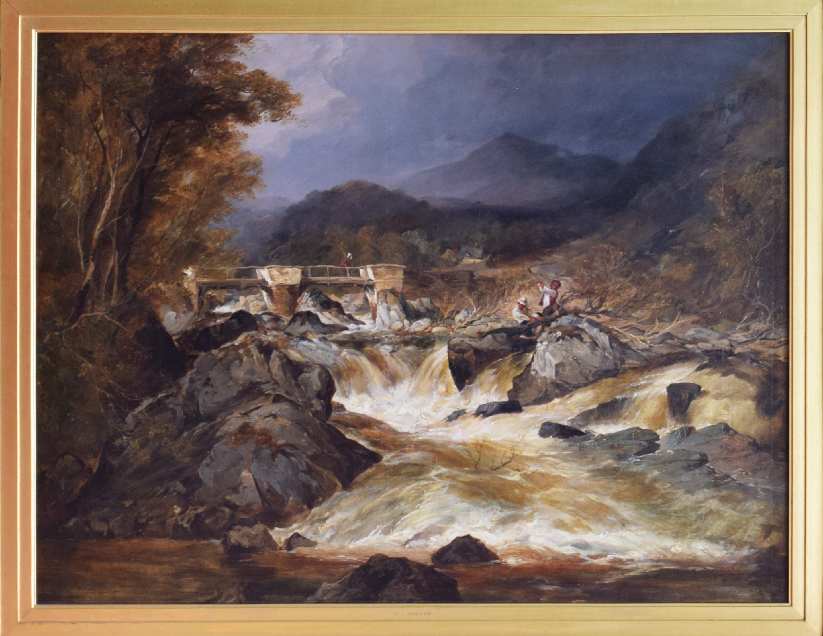 Large Landscape by William Muller 19thC 2 Large Landscape by William Muller 19thC