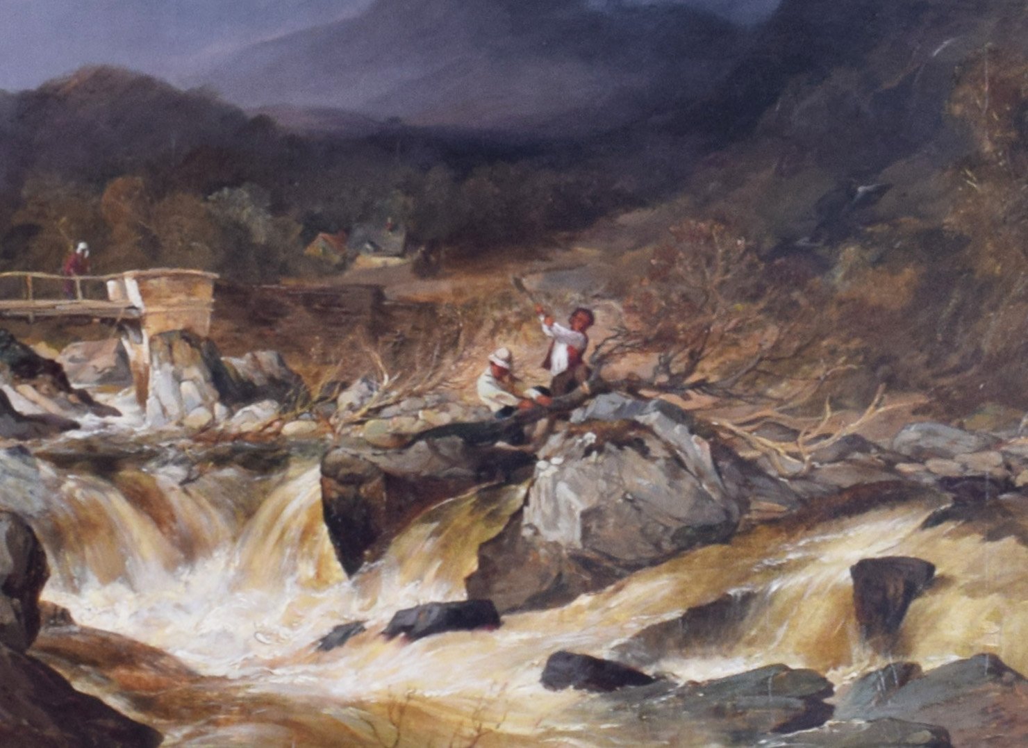Large Landscape by William Muller 19thC 6 Large Landscape by William Muller 19thC
