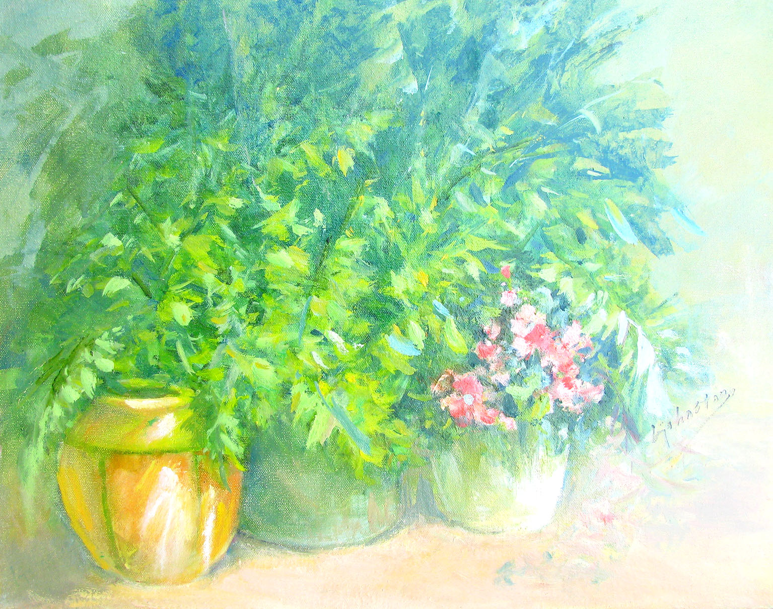 1970sFloral Still Life by B. Johnston 1 1970sFloral Still Life by B. Johnston