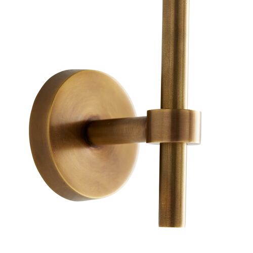 Madden Wall Mirror, Antiqued Brass 5 Madden Wall Mirror, Antiqued Brass