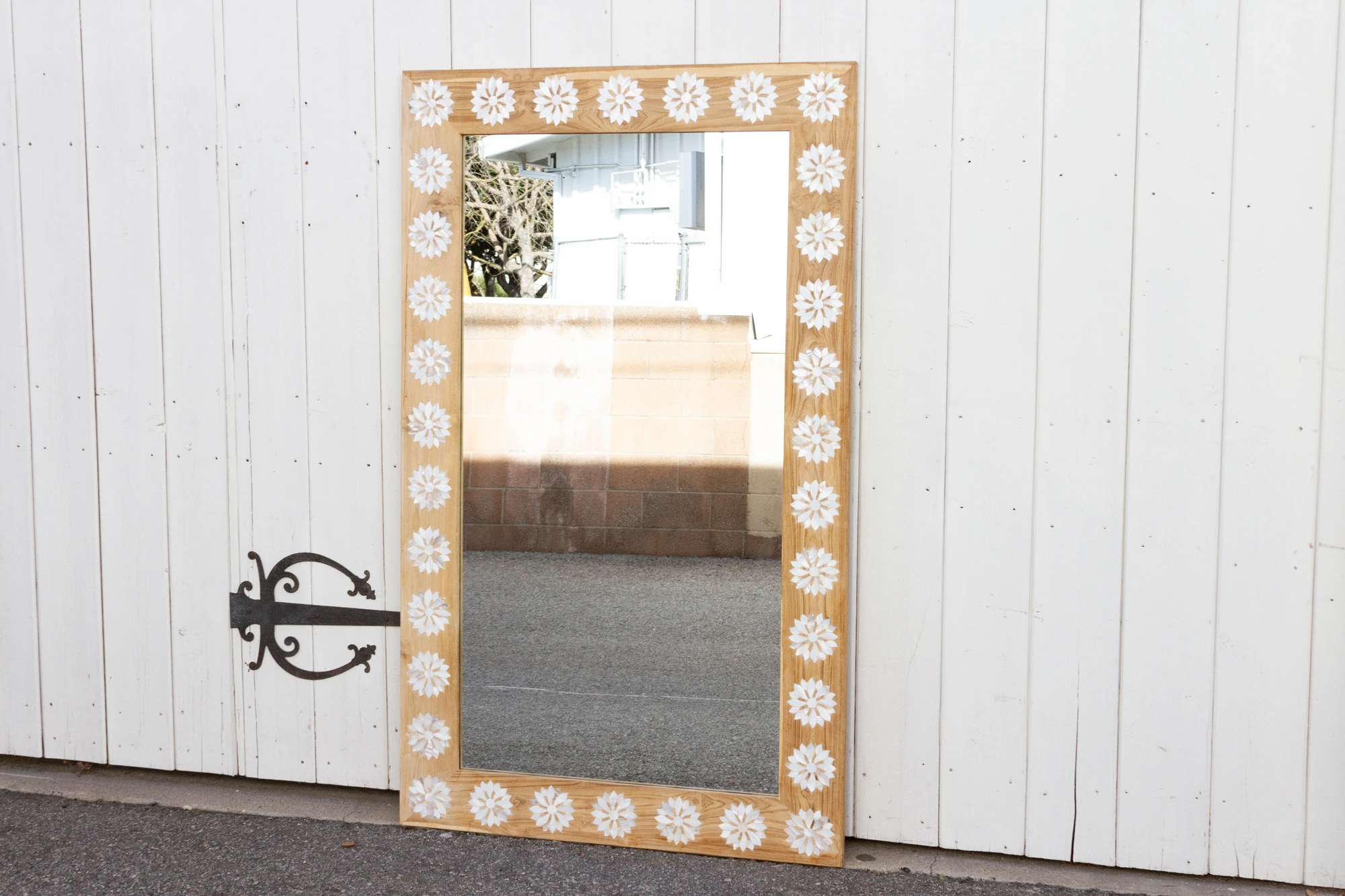 Bleached Blossom Mother of Pearl Mirror 4 Bleached Blossom Mother of Pearl Mirror