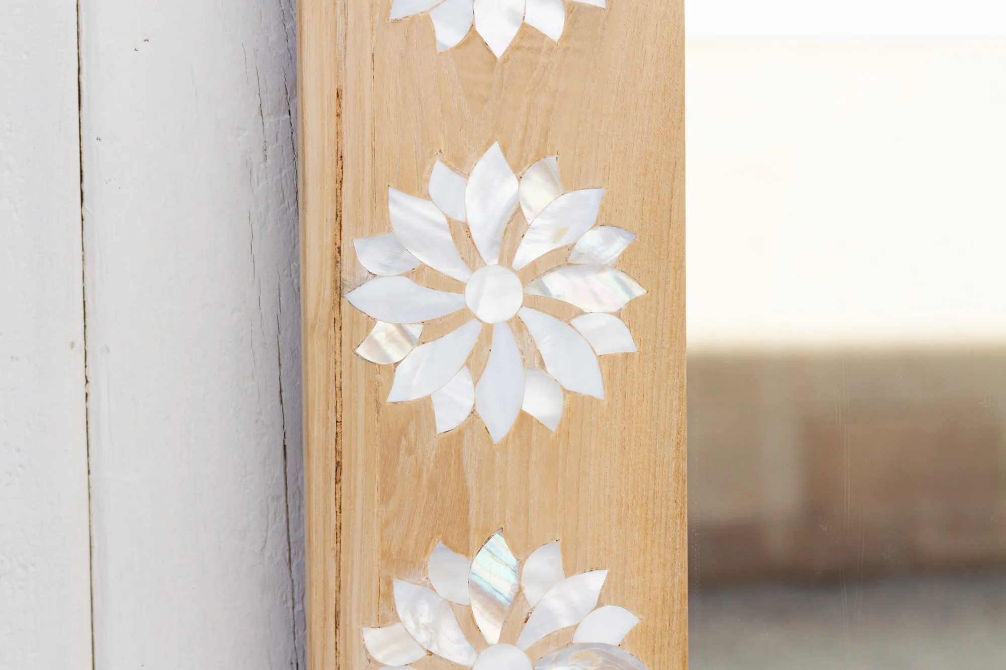Bleached Blossom Mother of Pearl Mirror 6 Bleached Blossom Mother of Pearl Mirror