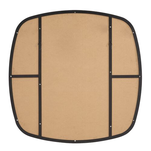 Raya Rounded Wall Mirror, Matte Black 4 Raya Rounded Wall Mirror, Matte Black