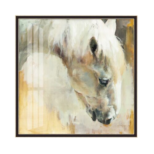 The Luminous White Stallion, 39" x 39"