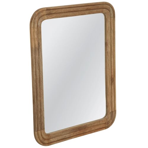 Ella Mango Wood Wall Mirror, Natural 2 Ella Mango Wood Wall Mirror, Natural