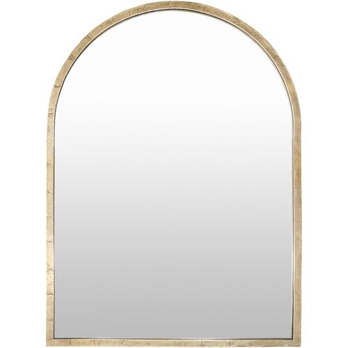Lysandros Arched Full Length Wall Mirror, Gold 1 Lysandros Arched Full Length Wall Mirror, Gold