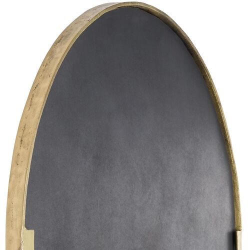 Lysandros Arched Full Length Wall Mirror, Gold 4 Lysandros Arched Full Length Wall Mirror, Gold