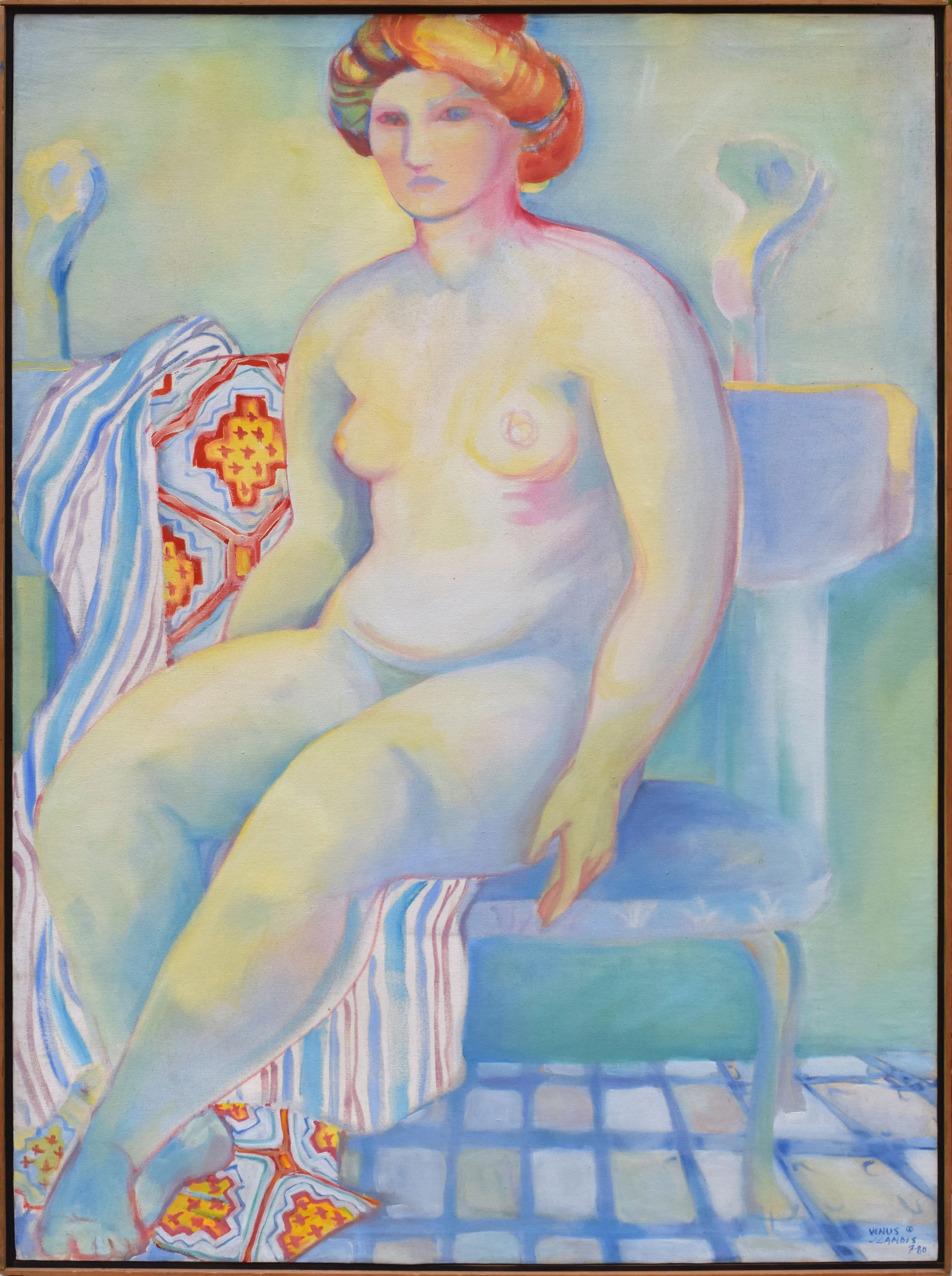 Fauvist Female Nude Painting by Landis 1 Fauvist Female Nude Painting by Landis