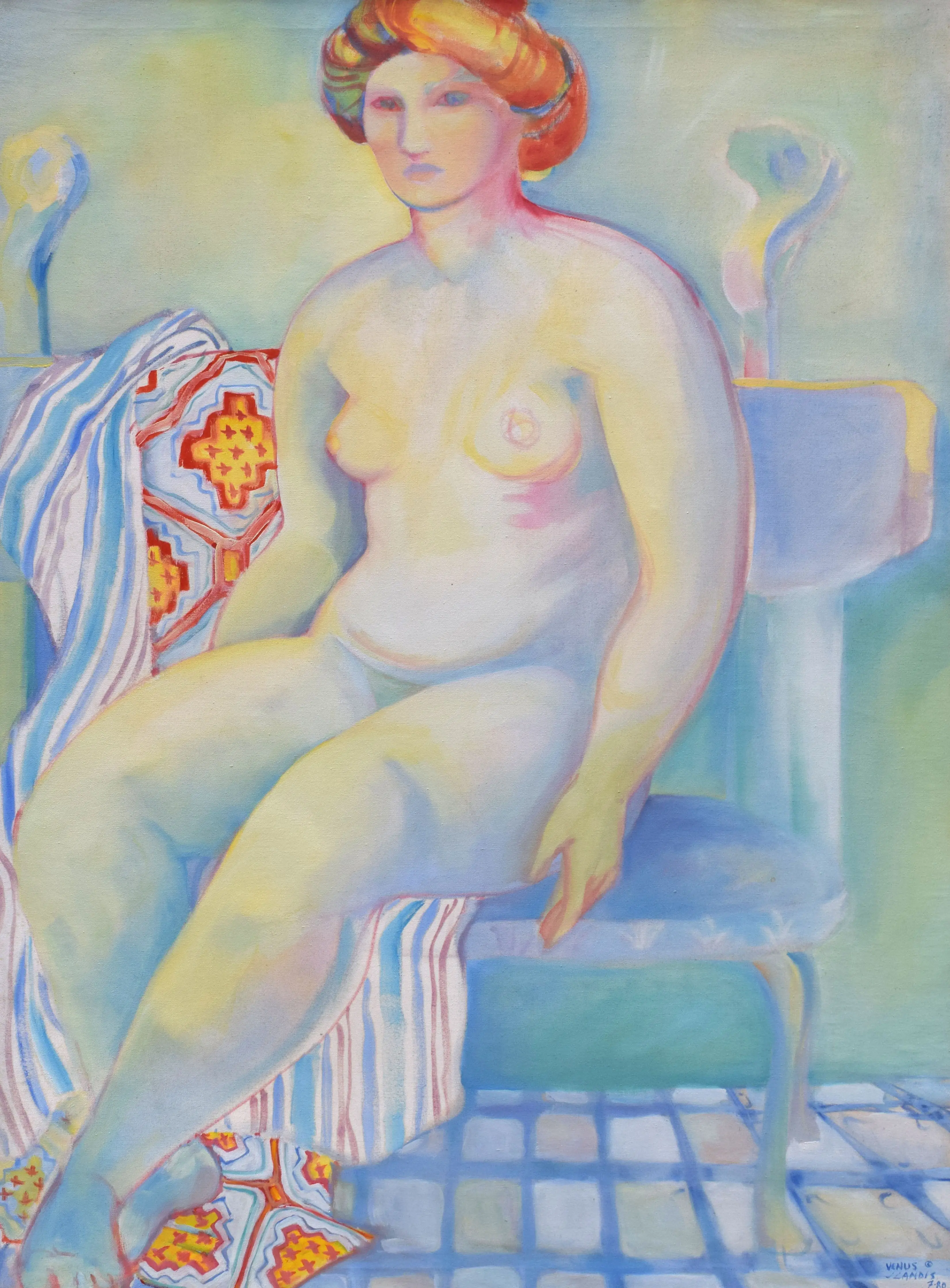 Fauvist Female Nude Painting by Landis 2 Fauvist Female Nude Painting by Landis