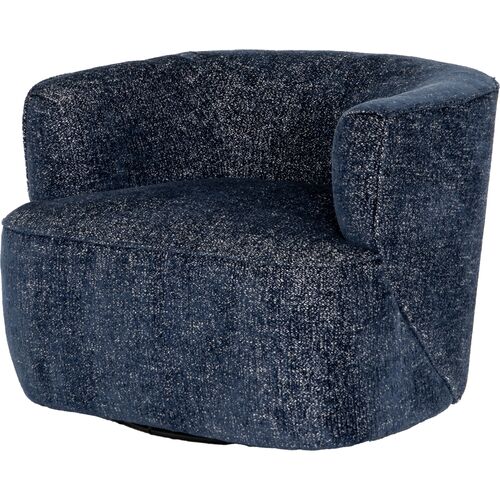 Olivia Swivel Chair, Azure Performance 1 Olivia Swivel Chair, Azure Performance