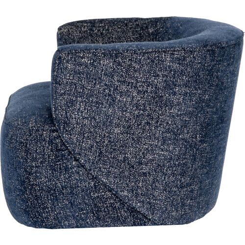 Olivia Swivel Chair, Azure Performance 2 Olivia Swivel Chair, Azure Performance