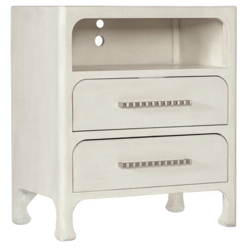 Serenity Raffia 2-Drawer Nightstand, Sand Dollar 1 Serenity Raffia 2-Drawer Nightstand, Sand Dollar