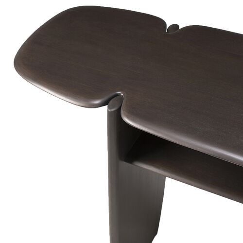 Pl Console Table, Dark Brown 5 Pl Console Table, Dark Brown
