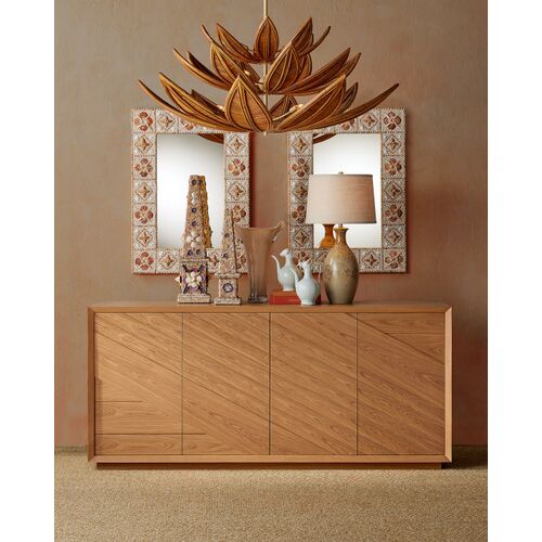 Junonia Rectangular Shell Wall Mirror, Natural 4 Junonia Rectangular Shell Wall Mirror, Natural