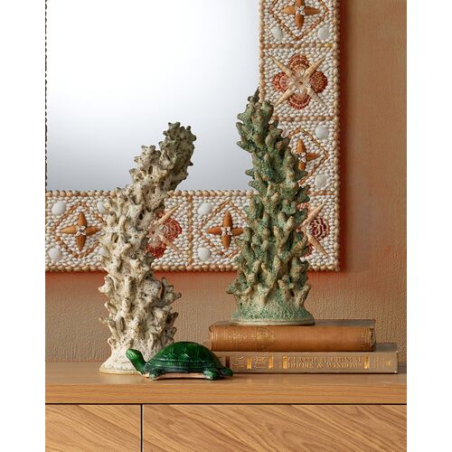 Junonia Rectangular Shell Wall Mirror, Natural 5 Junonia Rectangular Shell Wall Mirror, Natural