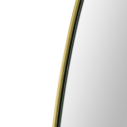 Thanatos Soft Rounded Wall Mirror, Brushed Brass 3 Thanatos Soft Rounded Wall Mirror, Brushed Brass