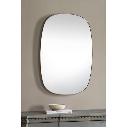 Thanatos Soft Rounded Wall Mirror, Brushed Brass 5 Thanatos Soft Rounded Wall Mirror, Brushed Brass