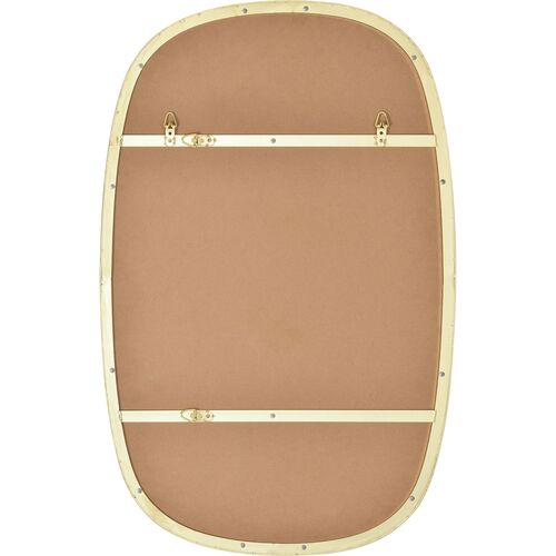 Thanatos Soft Rounded Wall Mirror, Brushed Brass 6 Thanatos Soft Rounded Wall Mirror, Brushed Brass