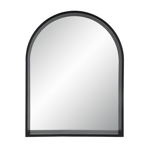 Axelle Arched Wall Mirror, Matte Black 1 Axelle Arched Wall Mirror, Matte Black
