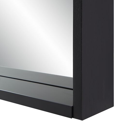 Axelle Arched Wall Mirror, Matte Black 2 Axelle Arched Wall Mirror, Matte Black