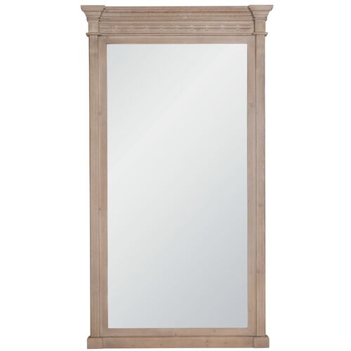 Leandro Leaning Floor Mirror, Smoke Pine 1 Leandro Leaning Floor Mirror, Smoke Pine