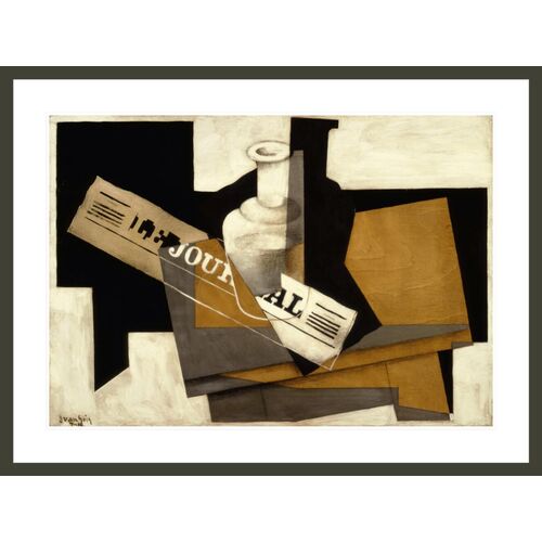 Le Journal by Juan Gris Framed Print 1 Le Journal by Juan Gris Framed Print