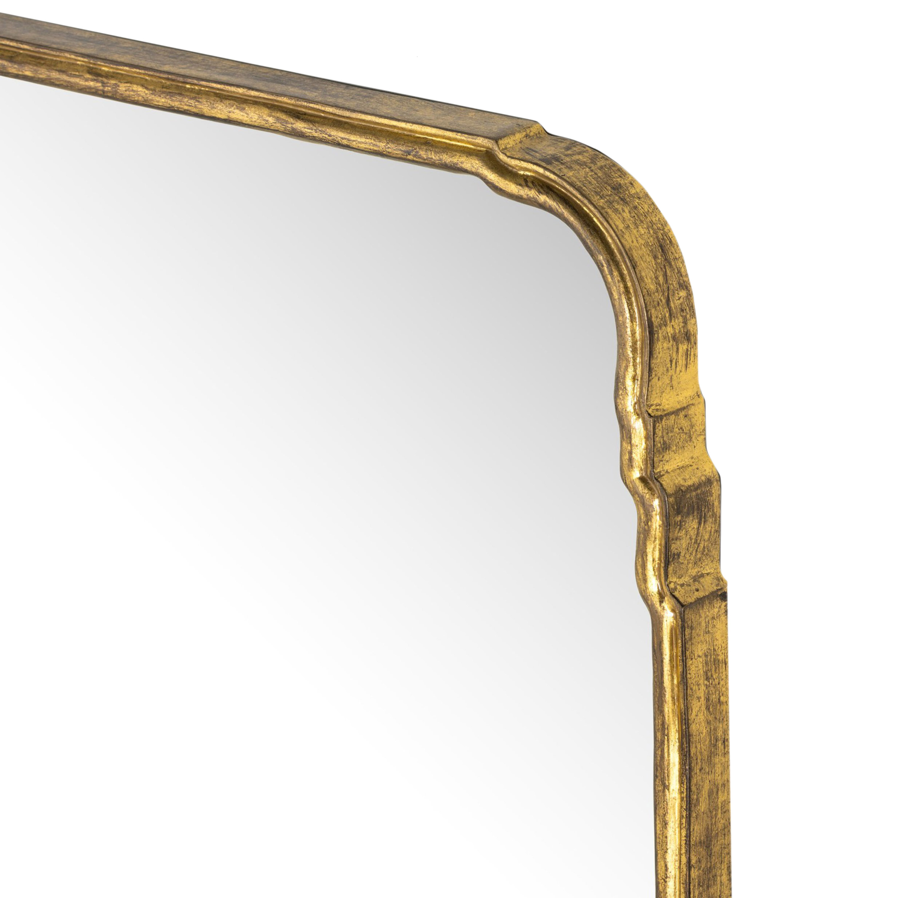 Arlowen Grand Floor Mirror, Antiqued Gold Leaf 4 Arlowen Grand Floor Mirror, Antiqued Gold Leaf
