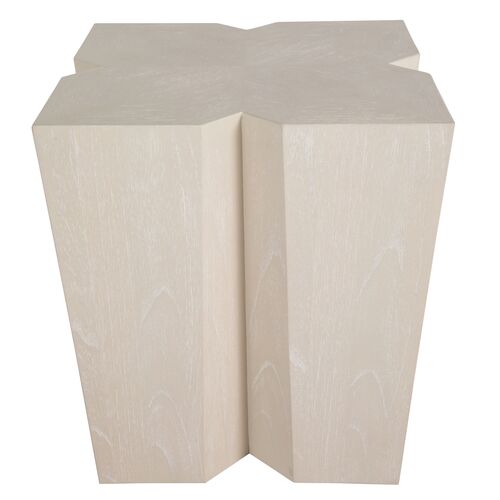 Arthur Cerused Side Table, White 2 Arthur Cerused Side Table, White