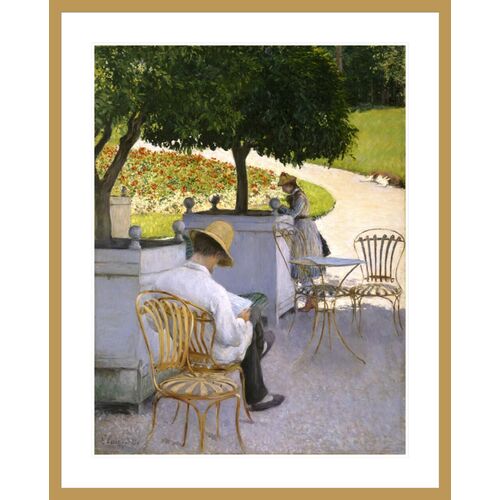 The Orange Trees by Gustave Caillebotte Framed Print