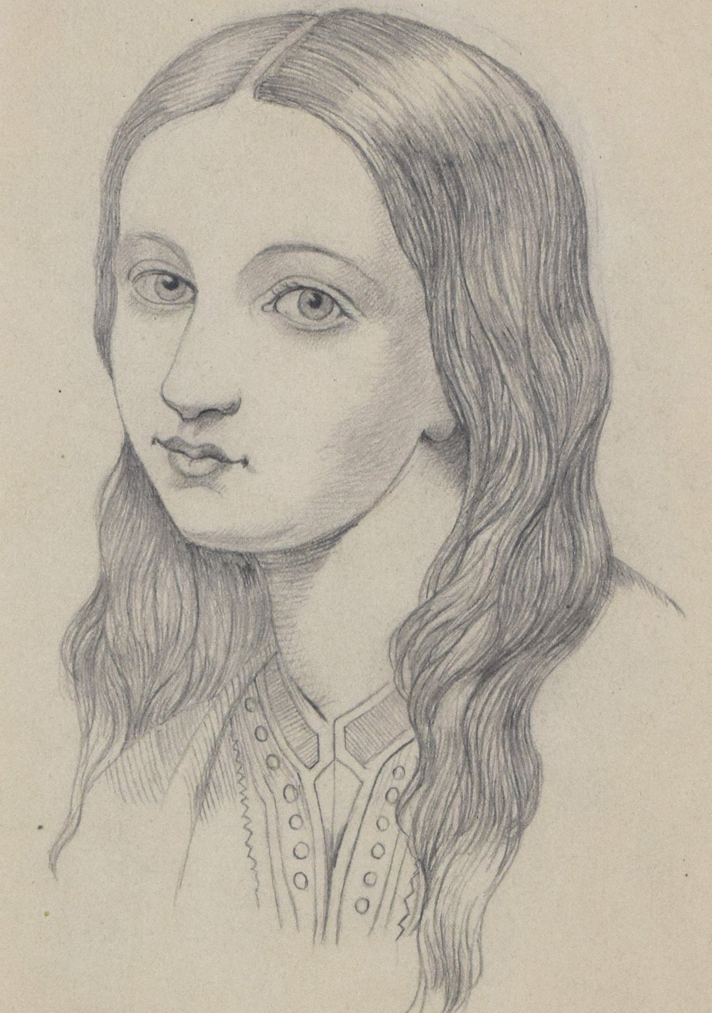 19th Century Graphite Portriat Drawing 4 19th Century Graphite Portriat Drawing