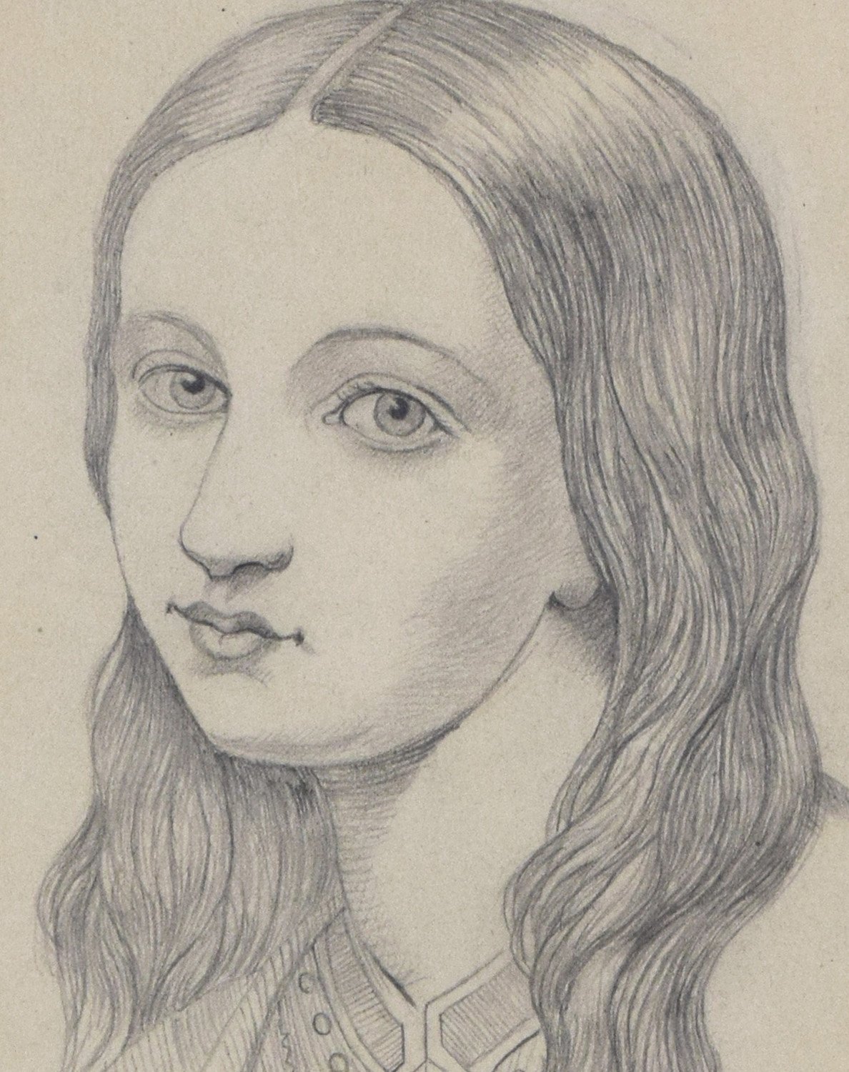 19th Century Graphite Portriat Drawing 6 19th Century Graphite Portriat Drawing