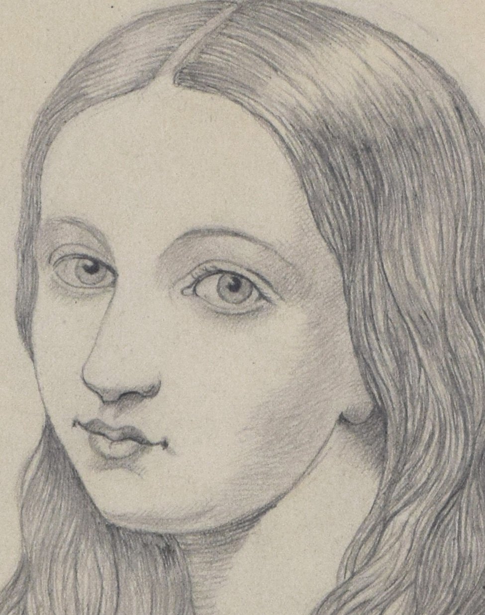 19th Century Graphite Portriat Drawing 7 19th Century Graphite Portriat Drawing