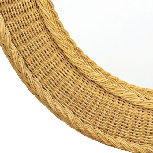 Pierre Round Rattan Wall Mirror, Natural 6 Pierre Round Rattan Wall Mirror, Natural