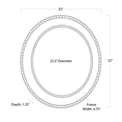 Pierre Round Rattan Wall Mirror, Natural 7 Pierre Round Rattan Wall Mirror, Natural