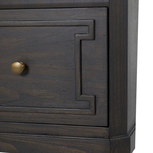 Glenwood Cerused 1-Drawer Nightstand, Forest Black/Agros White Stone 8 Glenwood Cerused 1-Drawer Nightstand, Forest Black/Agros White Stone