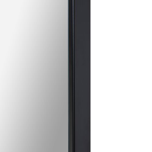 Phaedra Square Wall Mirror w/ Shelf, Black 5 Phaedra Square Wall Mirror w/ Shelf, Black