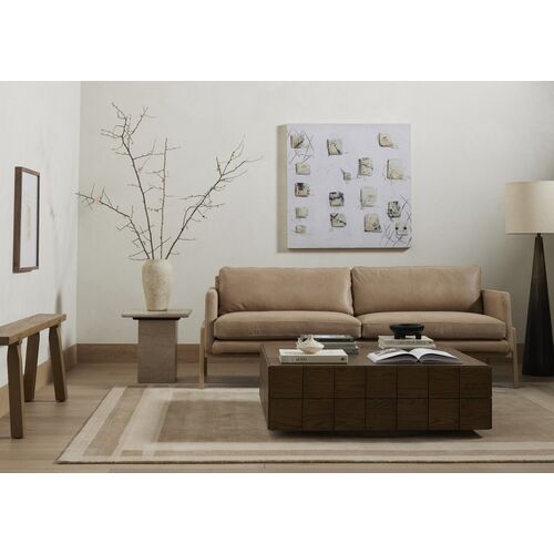 Bari Solid Marble End Table, Soft Cream 11 Bari Solid Marble End Table, Soft Cream