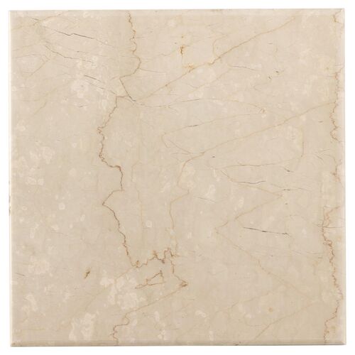 Bari Solid Marble End Table, Soft Cream 4 Bari Solid Marble End Table, Soft Cream