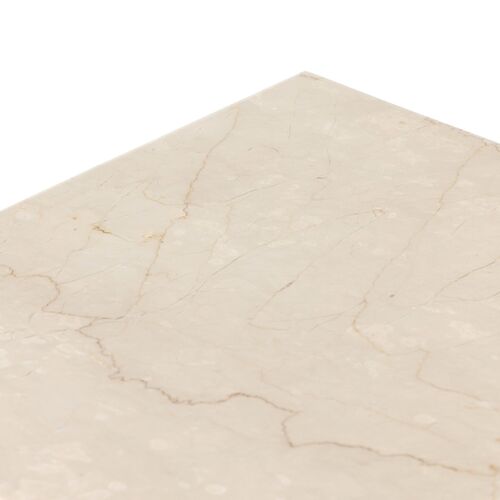 Bari Solid Marble End Table, Soft Cream 8 Bari Solid Marble End Table, Soft Cream