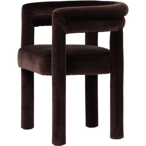 Indigo Dining Chair, Velvet Surrey Cocoa 2 Indigo Dining Chair, Velvet Surrey Cocoa