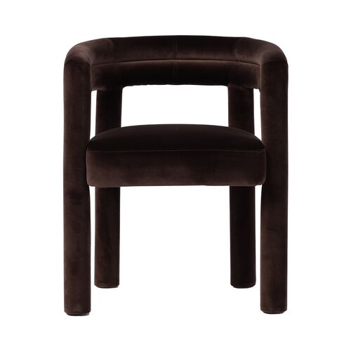 Indigo Dining Chair, Velvet Surrey Cocoa 3 Indigo Dining Chair, Velvet Surrey Cocoa