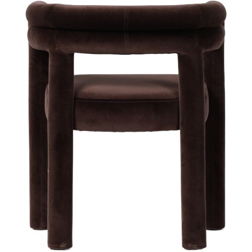Indigo Dining Chair, Velvet Surrey Cocoa 5 Indigo Dining Chair, Velvet Surrey Cocoa
