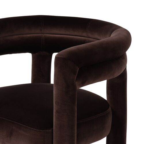Indigo Dining Chair, Velvet Surrey Cocoa 6 Indigo Dining Chair, Velvet Surrey Cocoa